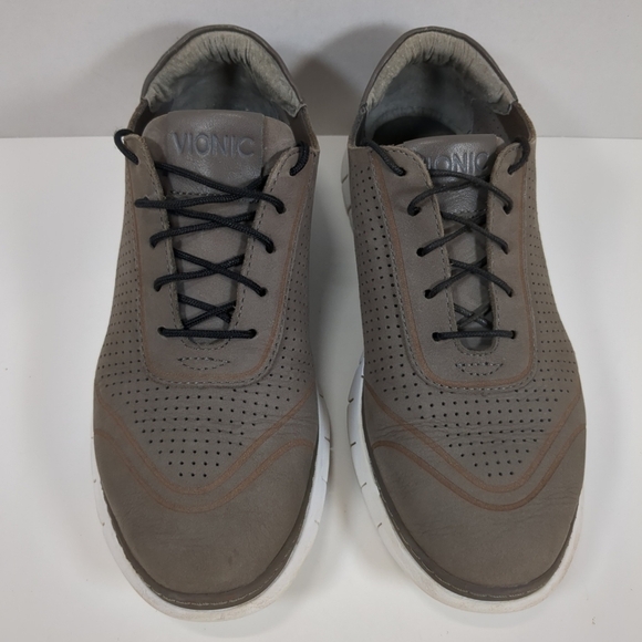 Vionic Riley Gray Women's Lace Up Shoes              S-7 - Picture 3 of 10